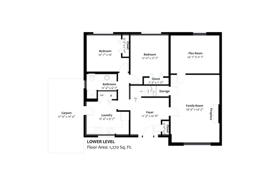 Lower level floor plan - 1984 Hyannis Drive, North Vancouver  