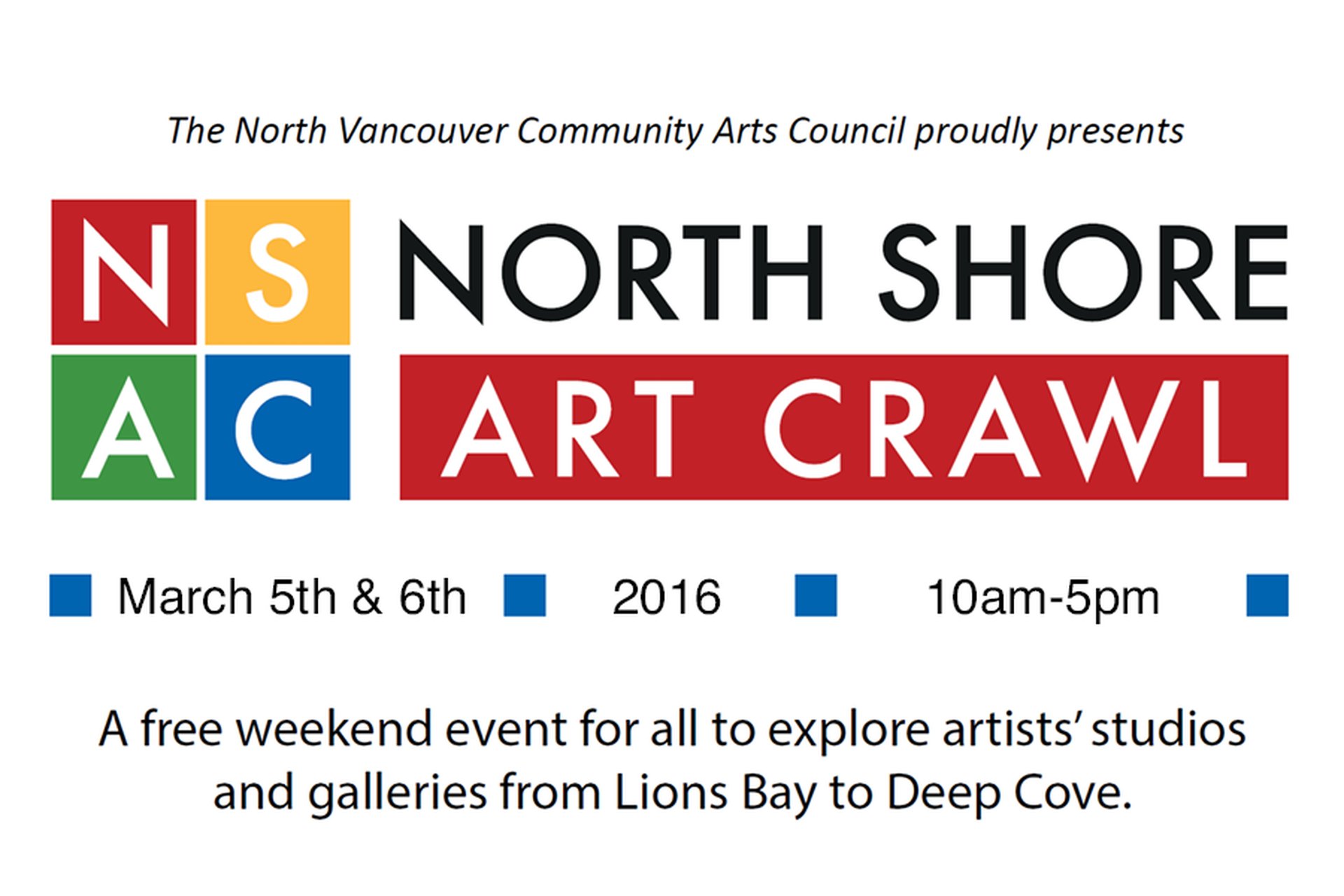 North Shore Art Crawl March 5th and 6th